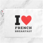 I love French breakfast  Canvas Cosmetic Bag (XXXL)