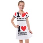 I love French breakfast  Kids  Cross Web Dress