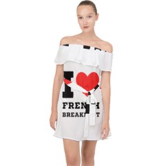 Off Shoulder Chiffon Dress 