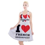 I love French breakfast  Halter Party Swing Dress 