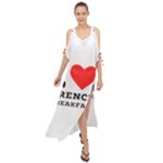 I love French breakfast  Maxi Chiffon Cover Up Dress