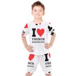 I love French breakfast  Kids  Tee and Shorts Set