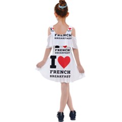 Kids  Shoulder Cutout Chiffon Dress 