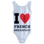 I love French breakfast  Kids  Cut-Out Back One Piece Swimsuit