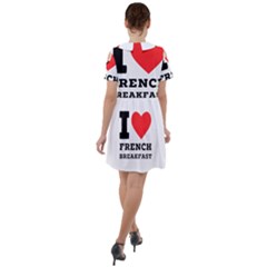 Short Sleeve Shoulder Cut Out Dress  