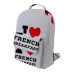 I love French breakfast  Flap Pocket Backpack (Large)