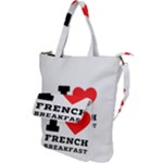 I love French breakfast  Shoulder Tote Bag