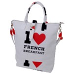 I love French breakfast  Buckle Top Tote Bag