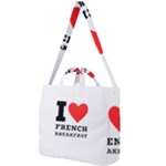 I love French breakfast  Square Shoulder Tote Bag