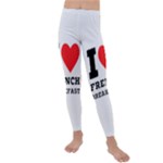 I love French breakfast  Kids  Lightweight Velour Leggings