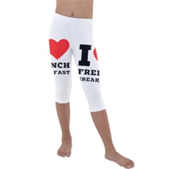 Kids  Lightweight Velour Capri Leggings  