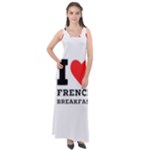 I love French breakfast  Sleeveless Velour Maxi Dress