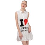 I love French breakfast  Sleeveless Shirt Dress