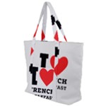 I love French breakfast  Zip Up Canvas Bag