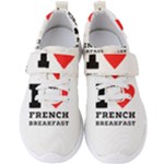 I love French breakfast  Men s Velcro Strap Shoes