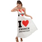 I love French breakfast  Backless Maxi Beach Dress