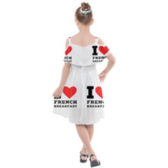 Kids  Cut Out Shoulders Chiffon Dress 