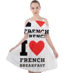 I love French breakfast  Cut Out Shoulders Chiffon Dress