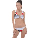 I love French breakfast  Ring Detail Crop Bikini Set