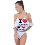 I love French breakfast  Drape Piece Swimsuit