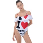 I love French breakfast  Frill Detail One Piece Swimsuit