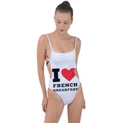 Tie Strap One Piece Swimsuit 