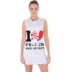 Lace Up Front Bodycon Dress 