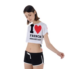 Tie Back Short Sleeve Crop T-Shirt 