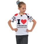 I love French breakfast  Kids  Mesh Piece Tee