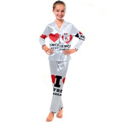 Kids  Satin Long Sleeve Pajamas Set 