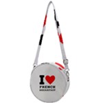 I love French breakfast  Crossbody Circle Bag