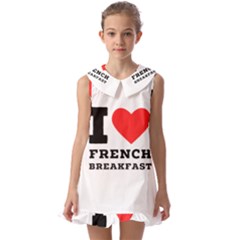Kids  Pilgrim Collar Ruffle Hem Dress 