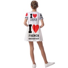 Kids  Short Sleeve Pinafore Style Dress 