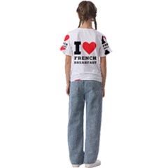 Kids  Cuff Sleeve Scrunch Bottom T-Shirt 