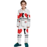 I love French breakfast  Kids  Long Sleeve Velvet Pajamas Set