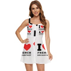 Ruffle Edge Bra Cup Chiffon Mini Dress 