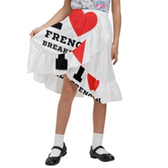 Kids  Ruffle Flared Wrap Midi Skirt 