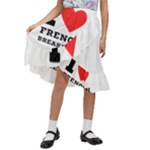 I love French breakfast  Kids  Ruffle Flared Wrap Midi Skirt