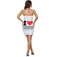 Sleeveless Wide Square Neckline Ruched Bodycon Dress 