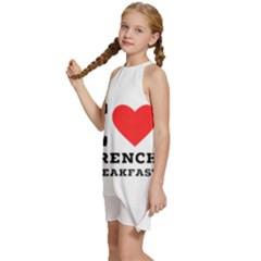 Kids  Halter Collar Waist Tie Chiffon Dress 