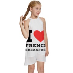 Kids  Halter Collar Waist Tie Chiffon Dress 