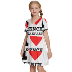 Kids  Short Sleeve Tiered Mini Dress 