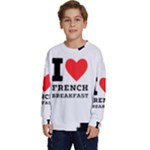 I love French breakfast  Kids  Long Sleeve Jersey