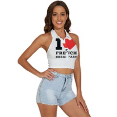 Backless Halter Cami Shirt 