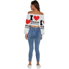 Long Sleeve Crinkled Weave Crop Top 