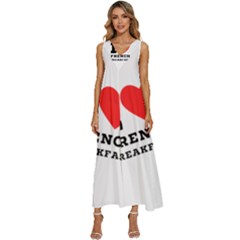 V-Neck Sleeveless Wide Leg Pants Overalls 