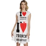 I love French breakfast  Cap Sleeve High Waist Dress