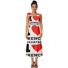 Tie-Strap Tiered Midi Chiffon Dress 