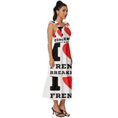 Tie-Strap Tiered Midi Chiffon Dress 