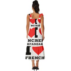 Tie-Strap Tiered Midi Chiffon Dress 